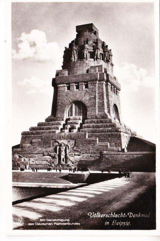 Völkerschlachtdenkmal Leipzig .27-09, Ophalen of Verzenden, 1940 tot 1960, Ongelopen, Duitsland