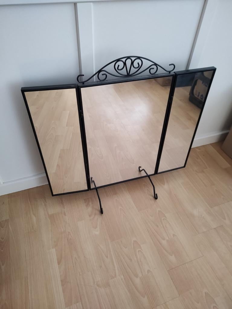 Spiegel uitklapbaar voor op tafel, Ophalen of Verzenden, Rechthoekig, Minder dan 50 cm, Minder dan 100 cm