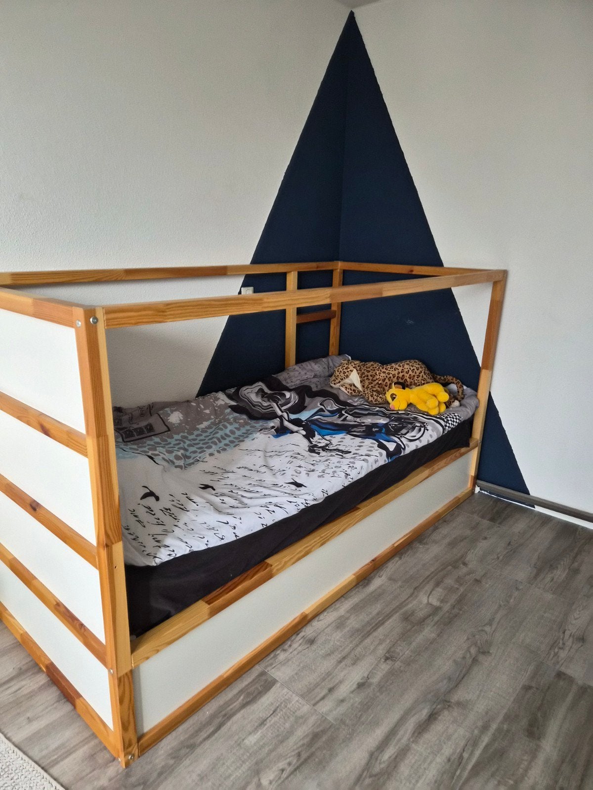 IKEA Kura bed met lattenbodem - zo goed als nieuw, Ophalen, 90 cm, Eenpersoons, Wit