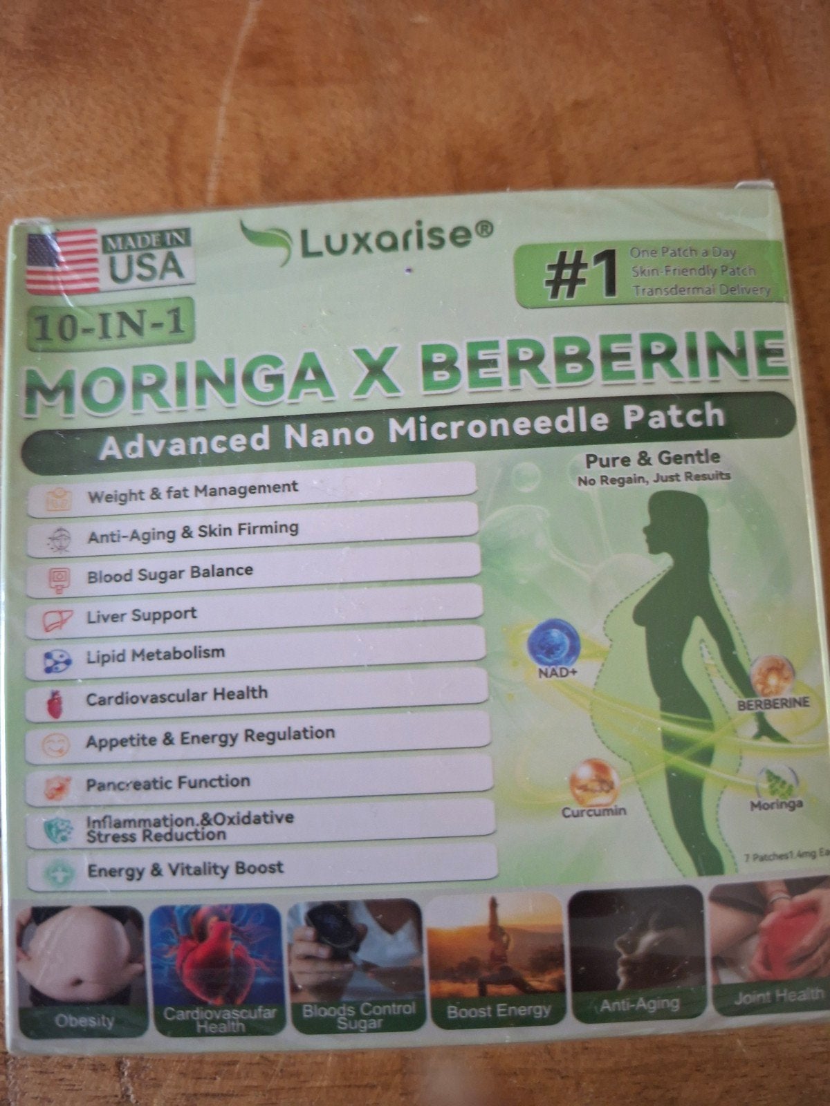 Luxarise 10-in-1 Moringa X Berberine Patches, Ophalen of Verzenden, Nieuw, Overige typen