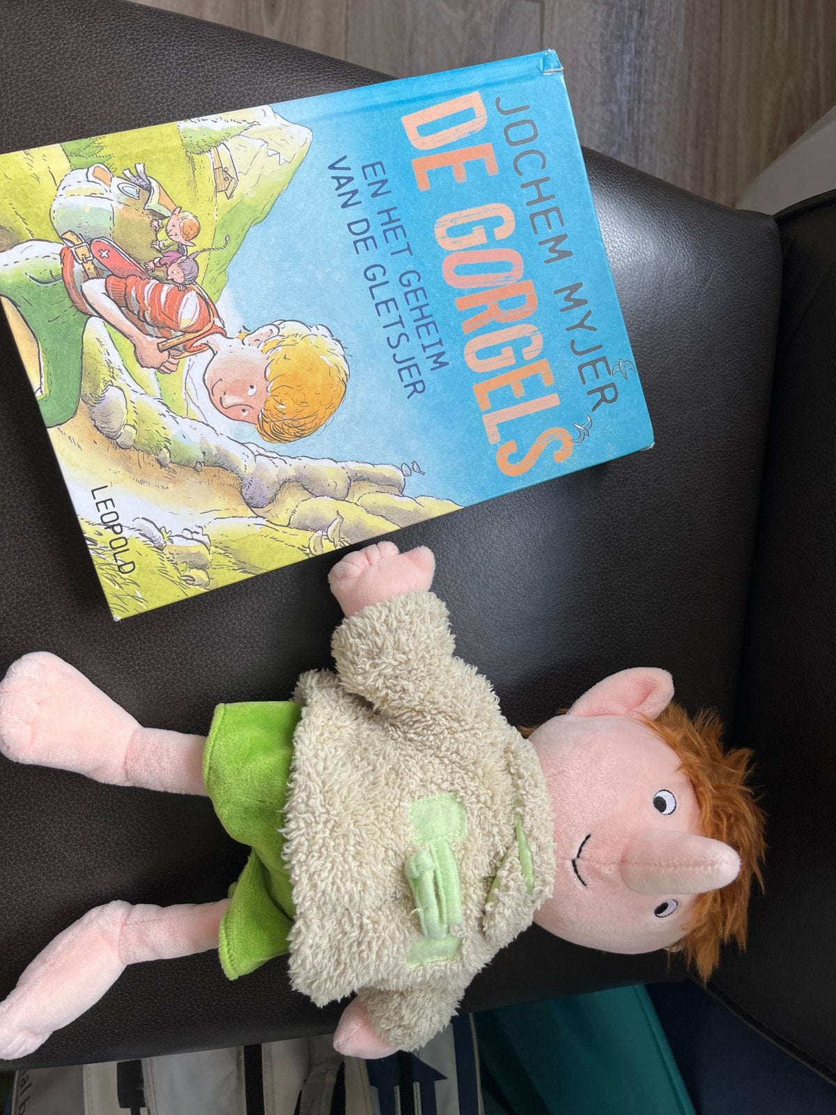 Jochem Myjer De Gorgels knuffel en boek, Overige merken, Overige karakters, Overige typen, Ophalen of Verzenden