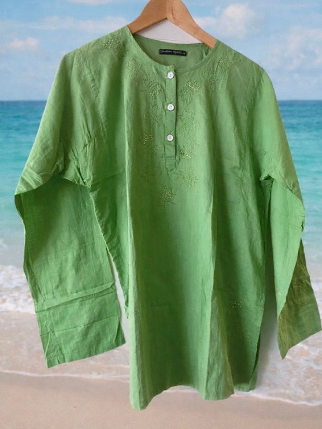 Gudrun Sjöden Groene Tuniek - Maat  m, Verzenden, Zo goed als nieuw, Maat 38/40 (M), Groen