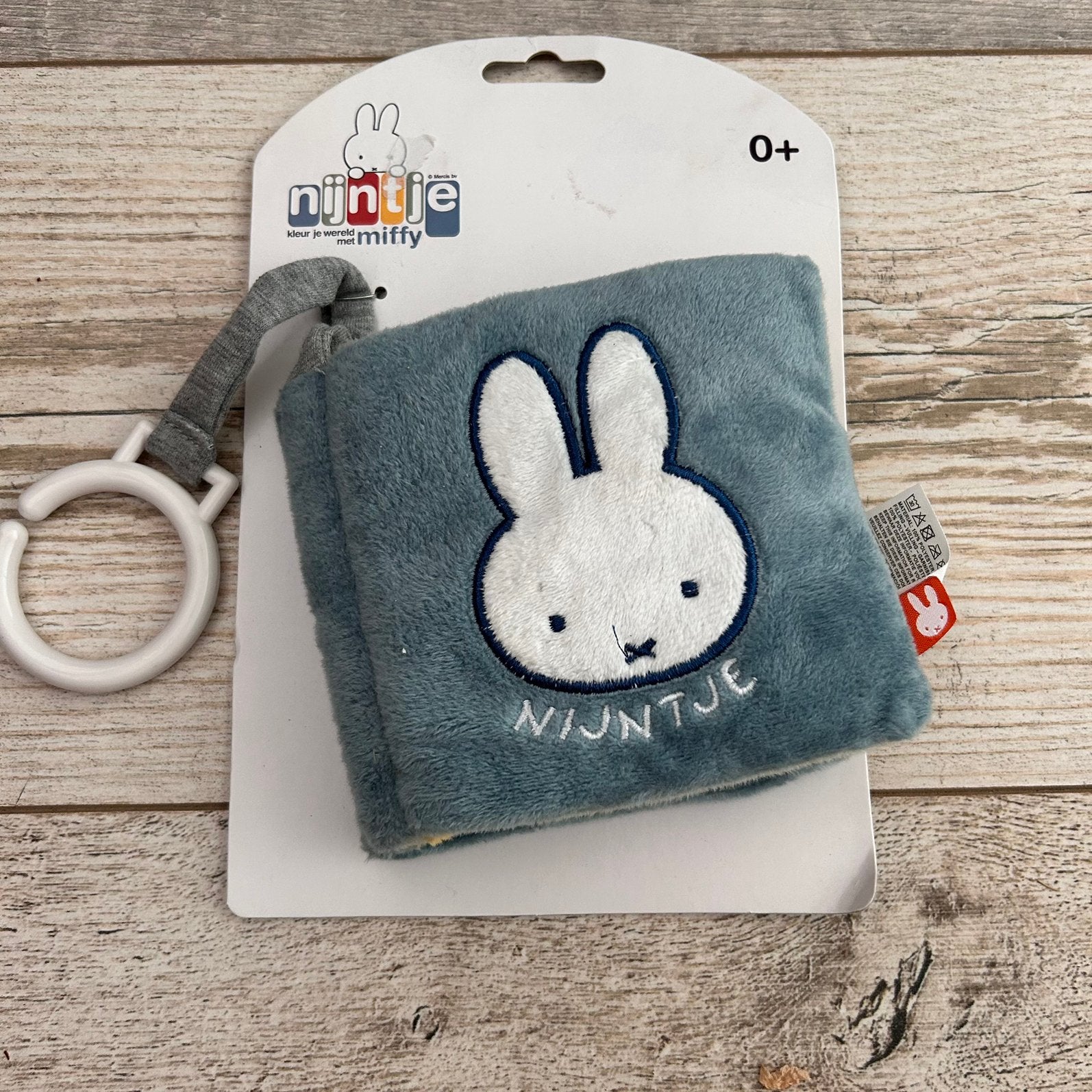 Nijntje Tiamo zacht babyboekje met ring 0+, Ophalen of Verzenden, Nieuw, Overige typen