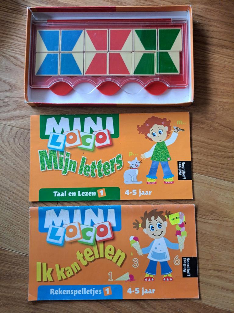 Mini loco set doos 2 boekjes ik kan tellen 1 mijn letters 1, Ophalen of Verzenden
