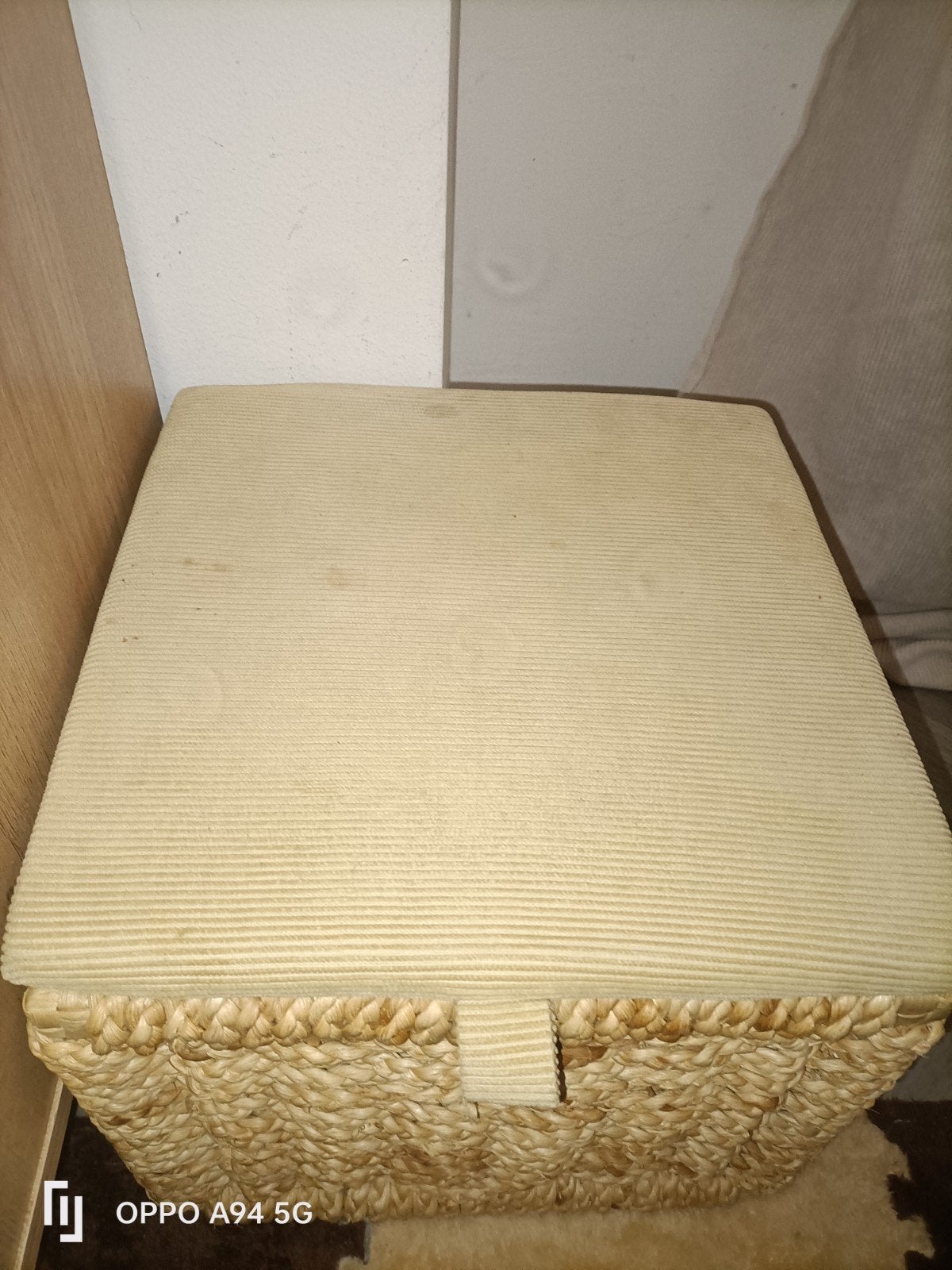 boho mand 2 stuks, Huis en Inrichting, Gebruikt, Gevlochten, Vierkant, Ophalen of Verzenden