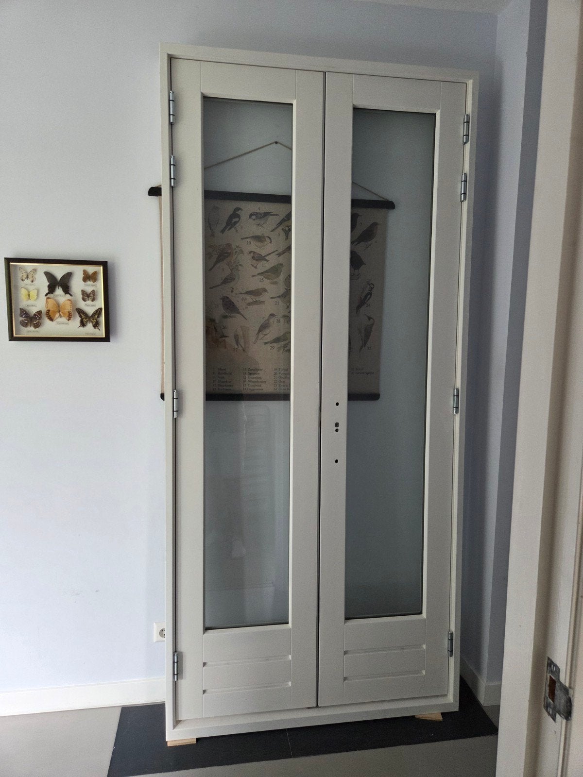 Dubbele openslaande buitendeur, HMB driepuntssluiting, 215 cm of meer, Nieuw, Buitendeur, Glas