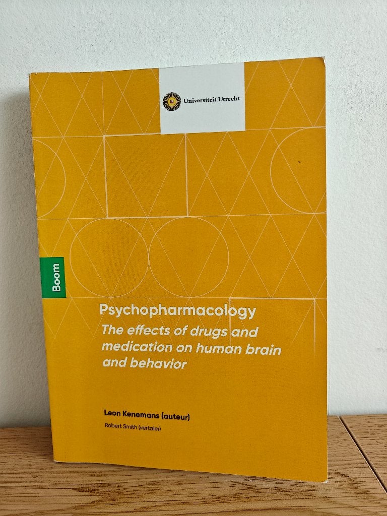 Psychopharmacology - Leon Kenemans Universiteit Utrecht, Boeken, Gelezen, Leon Kenemans, Ophalen of Verzenden, WO