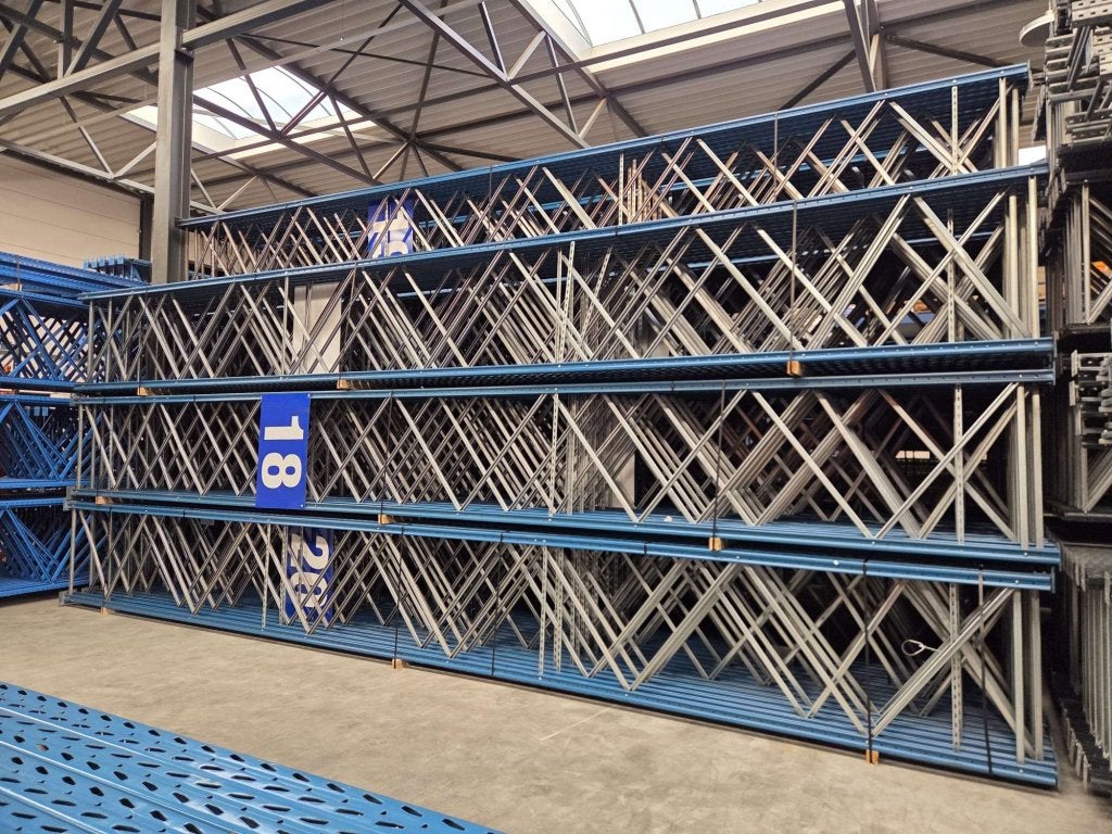 Partij Feralco overtoom palletstelling stelling gebruikt, HMS Magazijninrichtingen BV, Zo goed als nieuw, Info@hmsmagazijninrichtingen.nl