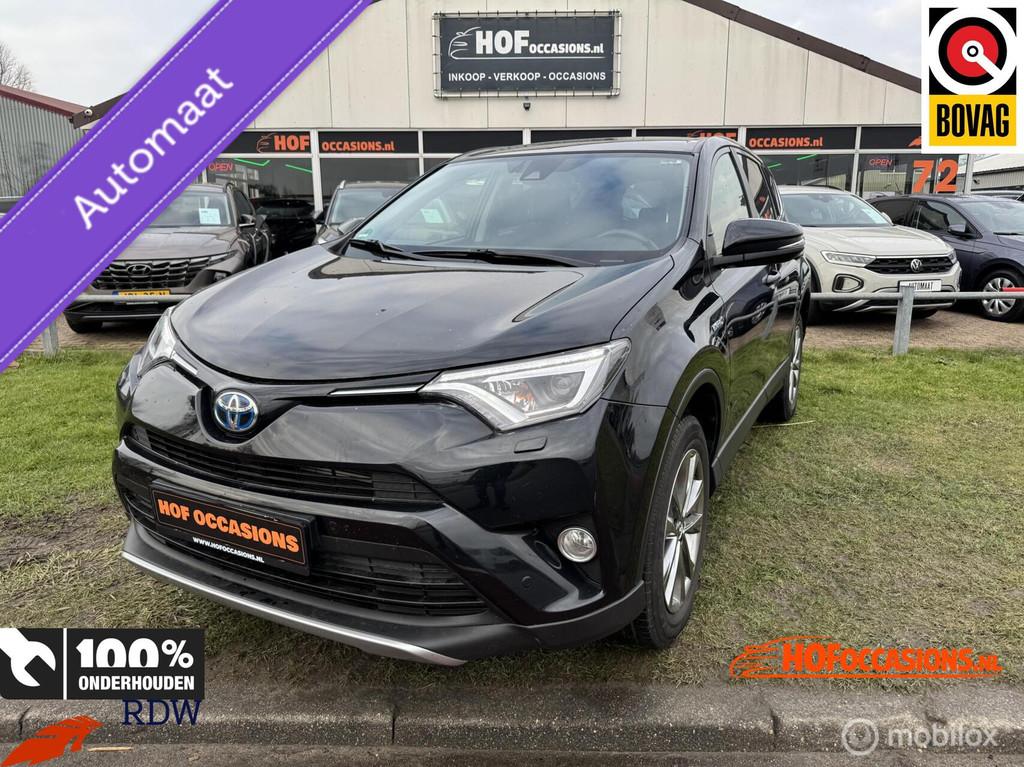 Toyota RAV4 2.5 Hybrid Dynamic NAVI / CAMERA / dealer onderh, Stof, Gebruikt, Zwart, Met garantie (alle)