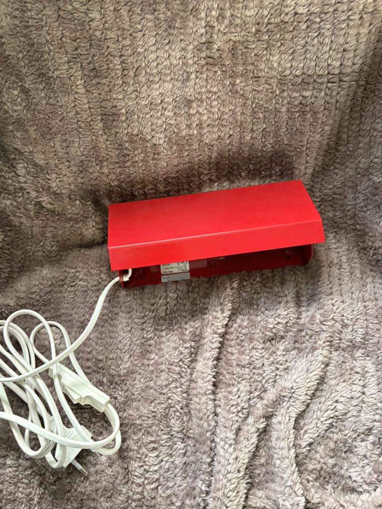 Vintage wand  lampje rood, Ophalen of Verzenden