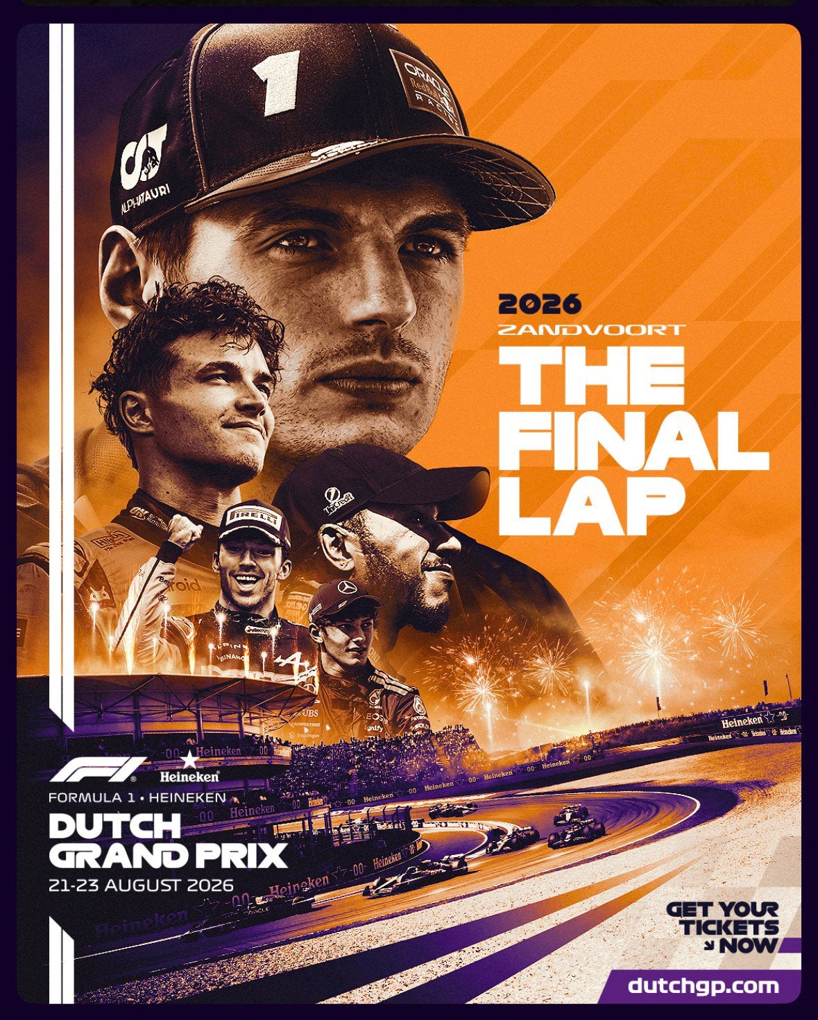 Formule 1 GP friday 2026 grand prix Ben Pon Grandstand 2 F1, Overige typen, Twee personen, Augustus