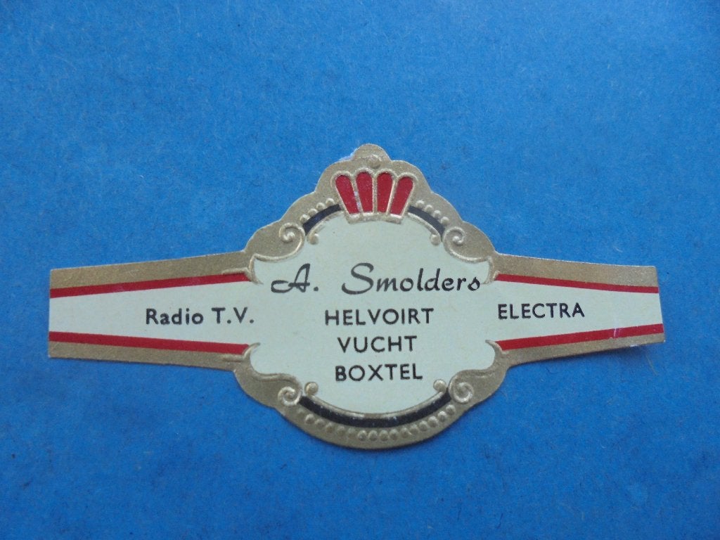 Oude sigarenband Electra A. Smolders Helvoirt, Vught, Boxtel, Ophalen of Verzenden, Zo goed als nieuw, Sigarenbandjes