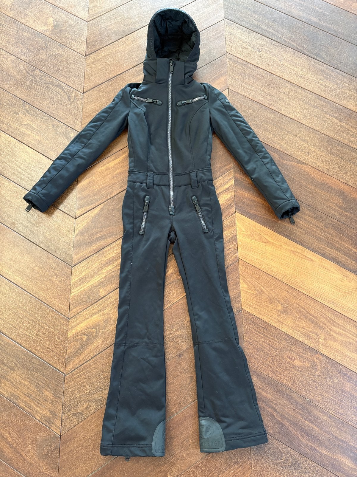 Goldbergh ski pak jumpsuit zwart maat 32 / XS, Kleding | Dames, Wintersportkleding, Ophalen of Verzenden, Zo goed als nieuw, Maat 34 (XS) of kleiner
