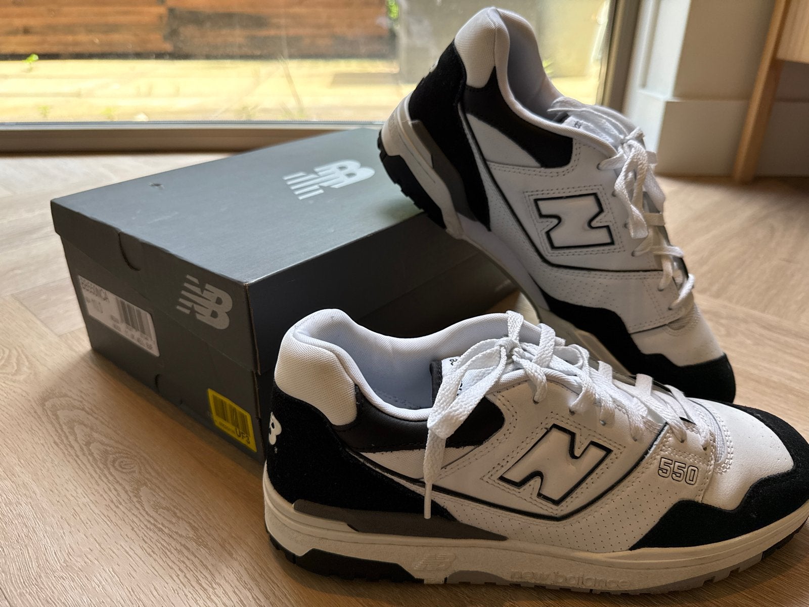 New Balance 550 Sneakers Zwart/Wit - Maat 45.5, Kleding | Heren, Schoenen, Ophalen, Zo goed als nieuw, Zwart, Sneakers of Gympen