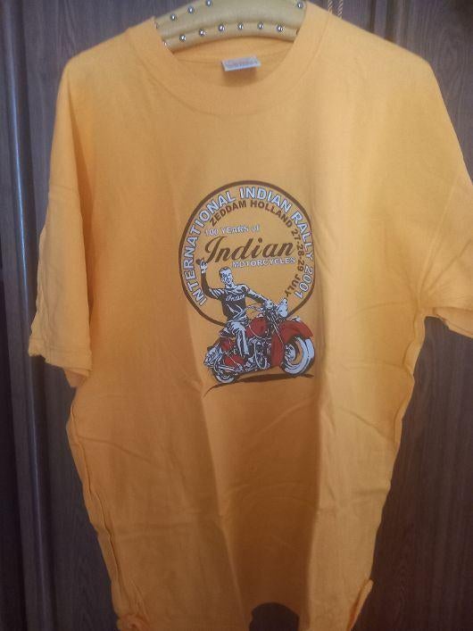 motorshirt international indian rally 2001 mt XL zeddam 2001, Motoren, Kleding | Motorkleding, Ophalen of Verzenden, Nieuw zonder kaartje