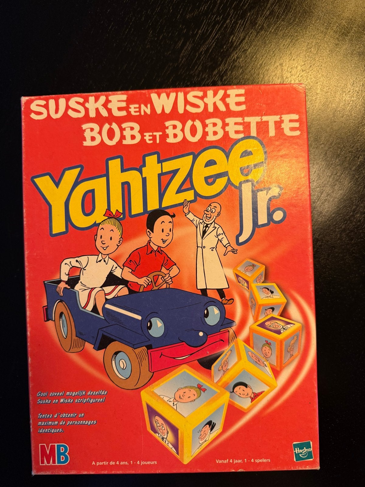Suske en Wiske Bob et Bobette Yahtzee Jr. Bordspel, Een of twee spelers, Ophalen of Verzenden, Gebruikt
