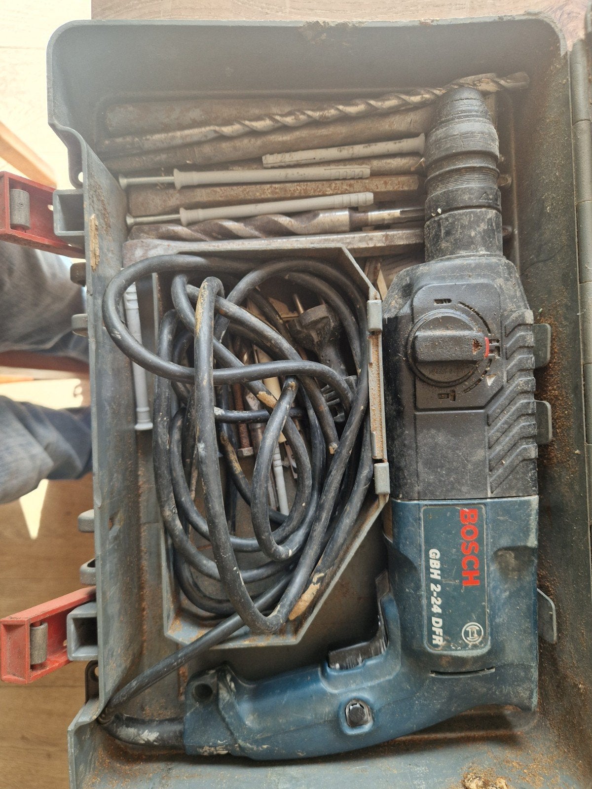Bosch GBH 2-24 DFR Boorhamer met koffer en boren, Ophalen, Boor- en/of Breekhamer, Klopboormechanisme, Gebruikt