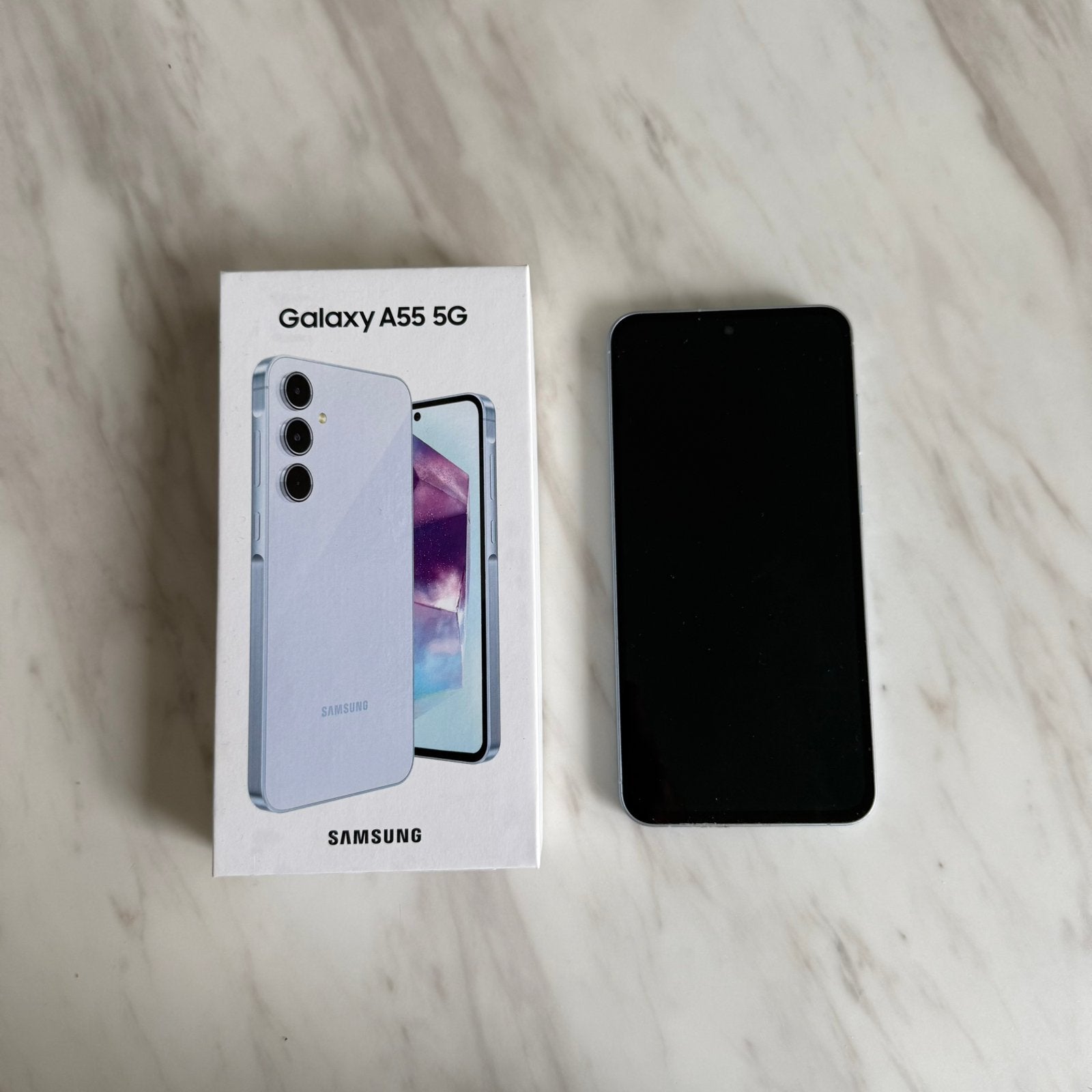 Samsung Galaxy A55 5G met hoesje, Telecommunicatie, Overige kleuren, Touchscreen, Ophalen of Verzenden, Zo goed als nieuw