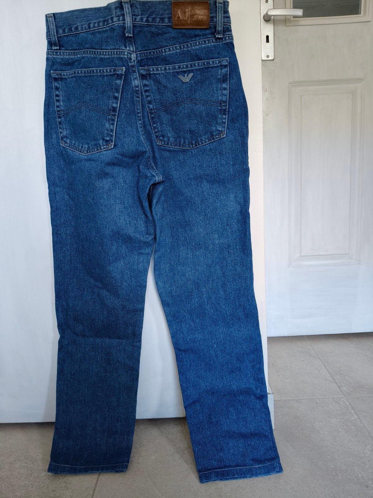 Vintage Armani Jeans blauwe spijkerbroek Italy Y2K 38, Kleding | Dames, Armani, Blauw, Overige jeansmaten, Ophalen of Verzenden