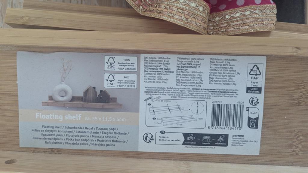 3 Floating shelves, Ophalen