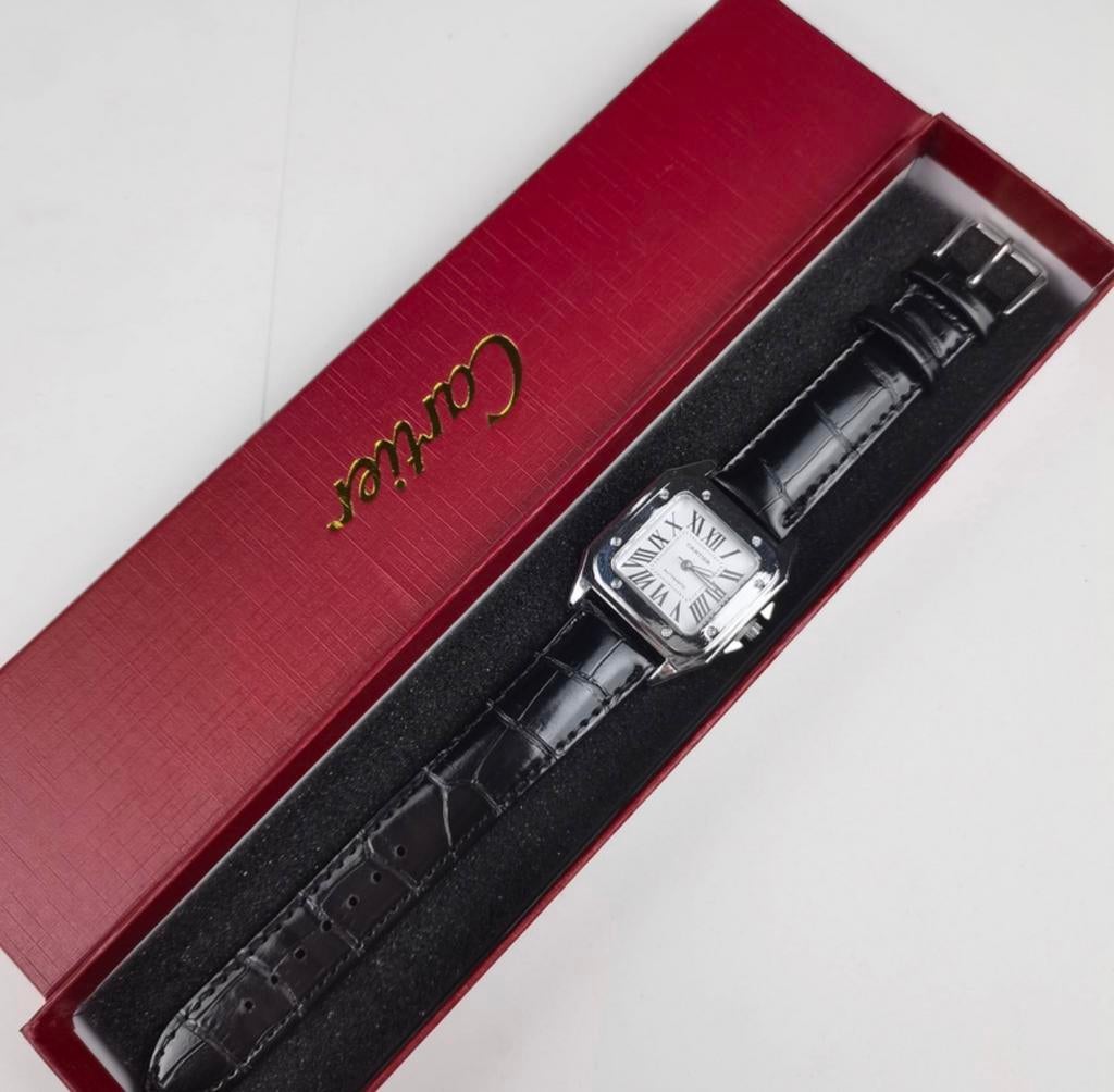 Cartier Santos, Ophalen of Verzenden, Zo goed als nieuw, Staal, Overige merken