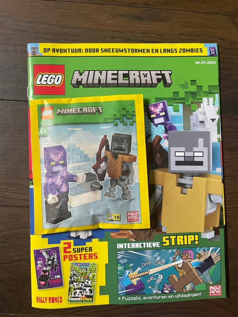 Lego tijdschriften: Minecraft, Spiderman, Ninjago, Ophalen of Verzenden, Gelezen, Overige typen