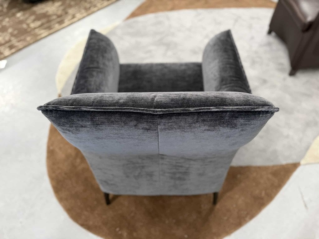 Nieuw Leolux Mayuro Fauteuil zwart velour stof design stoel, Leolux, Info@leolux.nl, Minder dan 75 cm, Nieuw