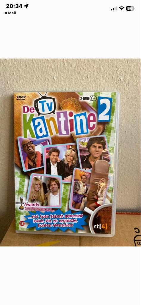 De TV Kantine 2 DVD - Komedie met bekende Nederlanders, Vanaf 12 jaar, Ophalen of Verzenden, Gebruikt, Komedie