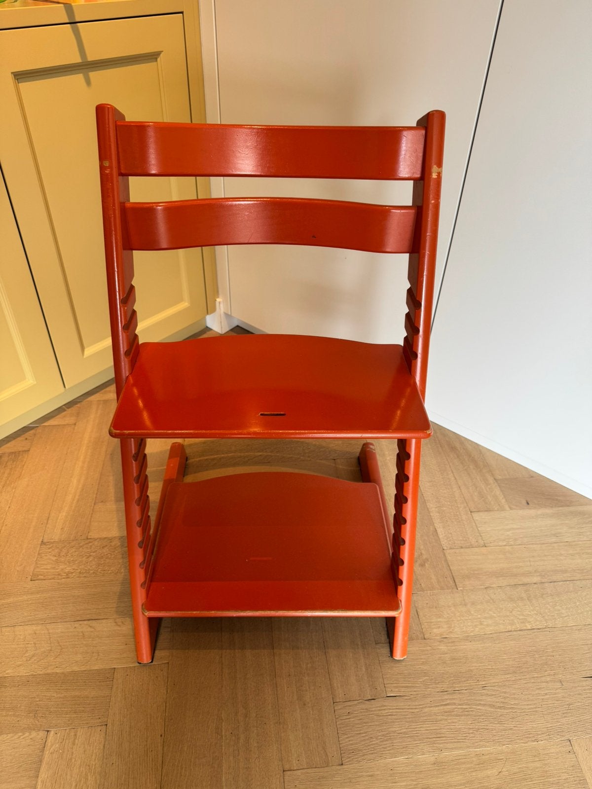 Stokke Tripp Trapp stoel – Oranje, Ophalen, Gebruikt, Meegroeistoel