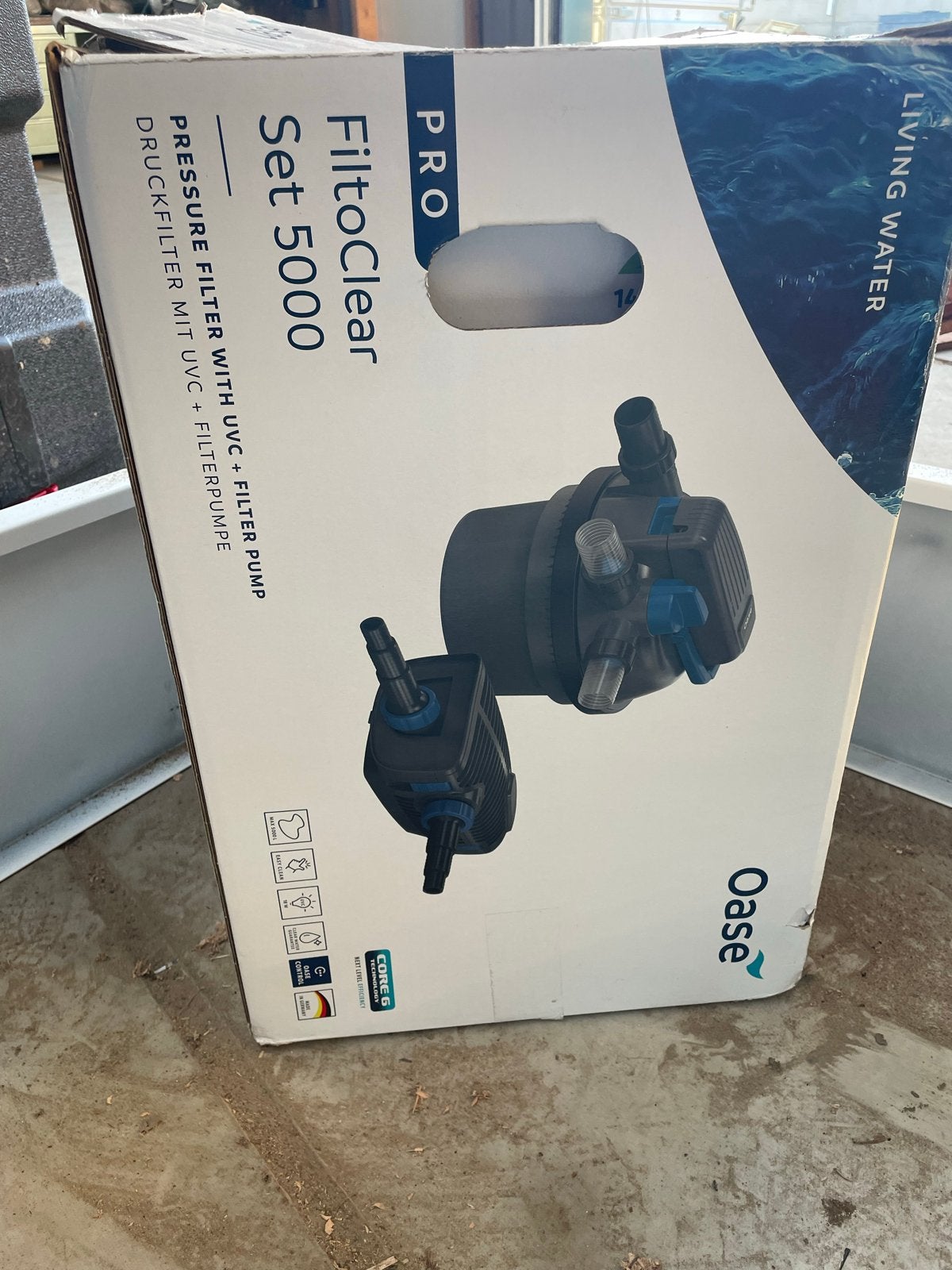 Oase FiltoClear Pro Set 5000 - Vijverfilter + Pomp, Ophalen of Verzenden, Nieuw, Vijverfilter