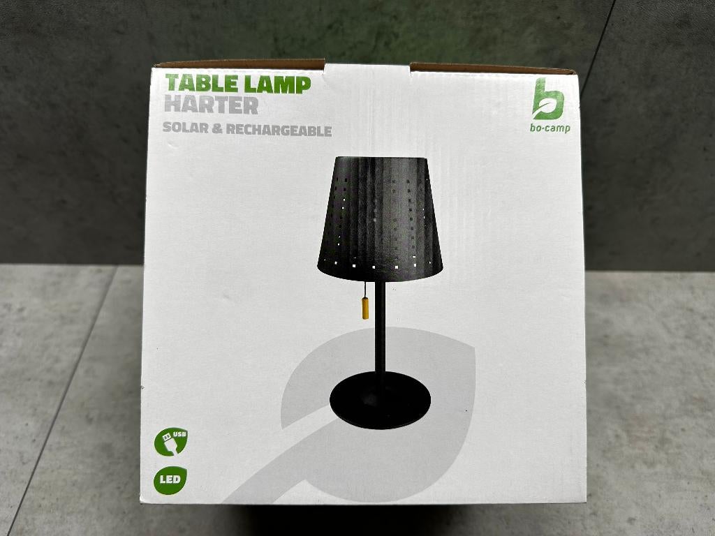 BoCamp Tafel Lamp Harter, solar - NIEUW - 11086, Caravans en Kamperen, Ophalen of Verzenden, Nieuw