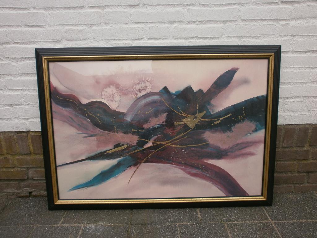 Deirdre Heller, Flight Of The Spirit prent in houten lijst, Ophalen, Gebruikt, Print, 100 tot 125 cm