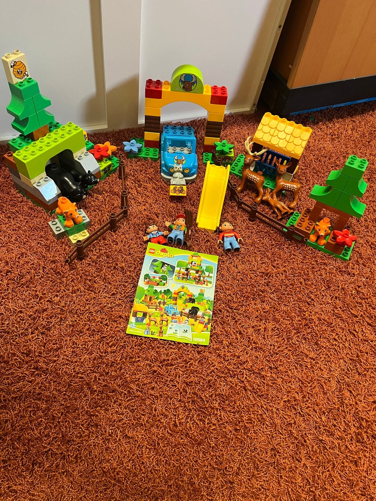 Lego Duplo 10584 - Bos/Park met Dieren en Figuren, Ophalen, Overige thema's, Zo goed als nieuw, Compleet