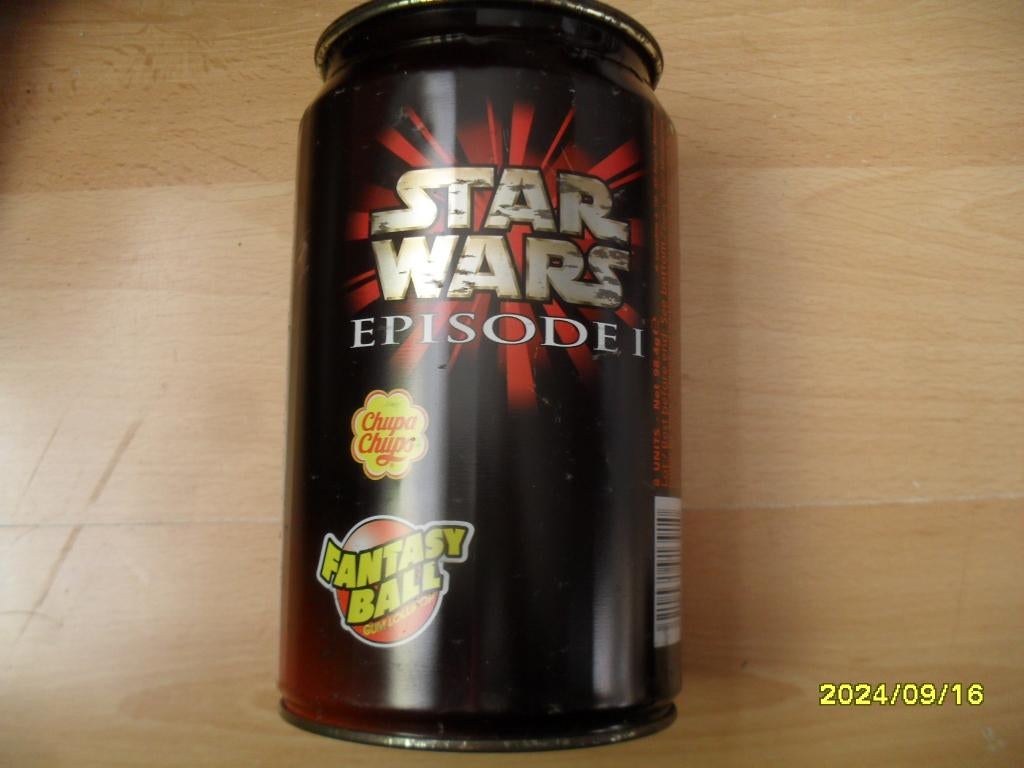 Star Wars Episode 1/Chupa chups blik in redelijke staat., Verzamelen, Star Wars, Ophalen of Verzenden, Gebruikt, Overige typen
