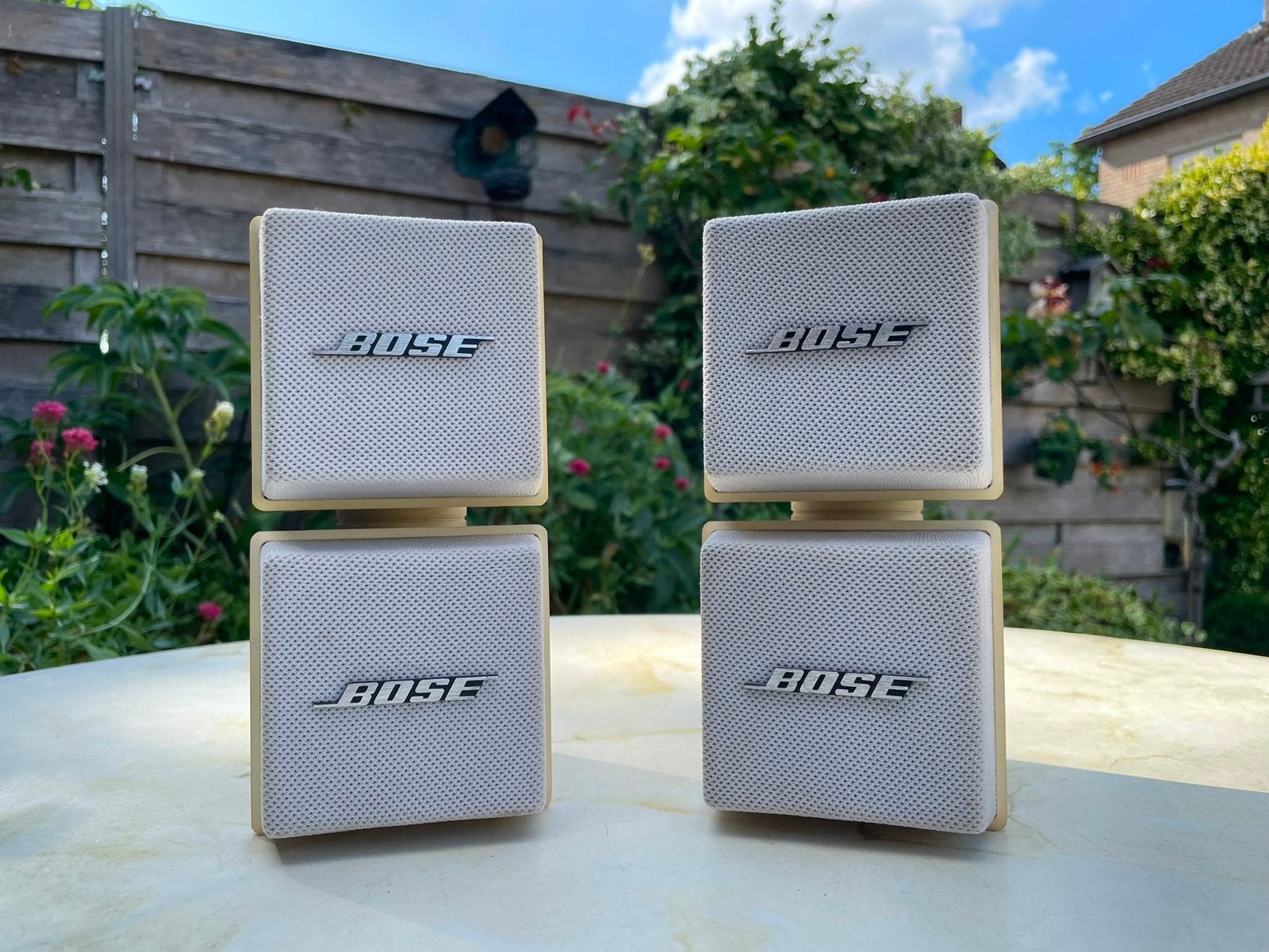 Bose Acoustimass Cube Speakers AM-5 Wit (2 sets), Ophalen, Gebruikt, Speakerset, Bose