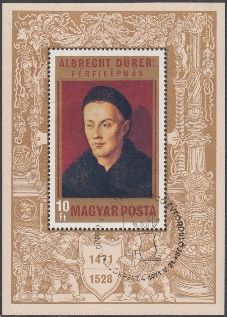 Hongarije Blok Michel 81 Albrecht Dürer 1971 gestempeld, Ophalen of Verzenden, Gestempeld