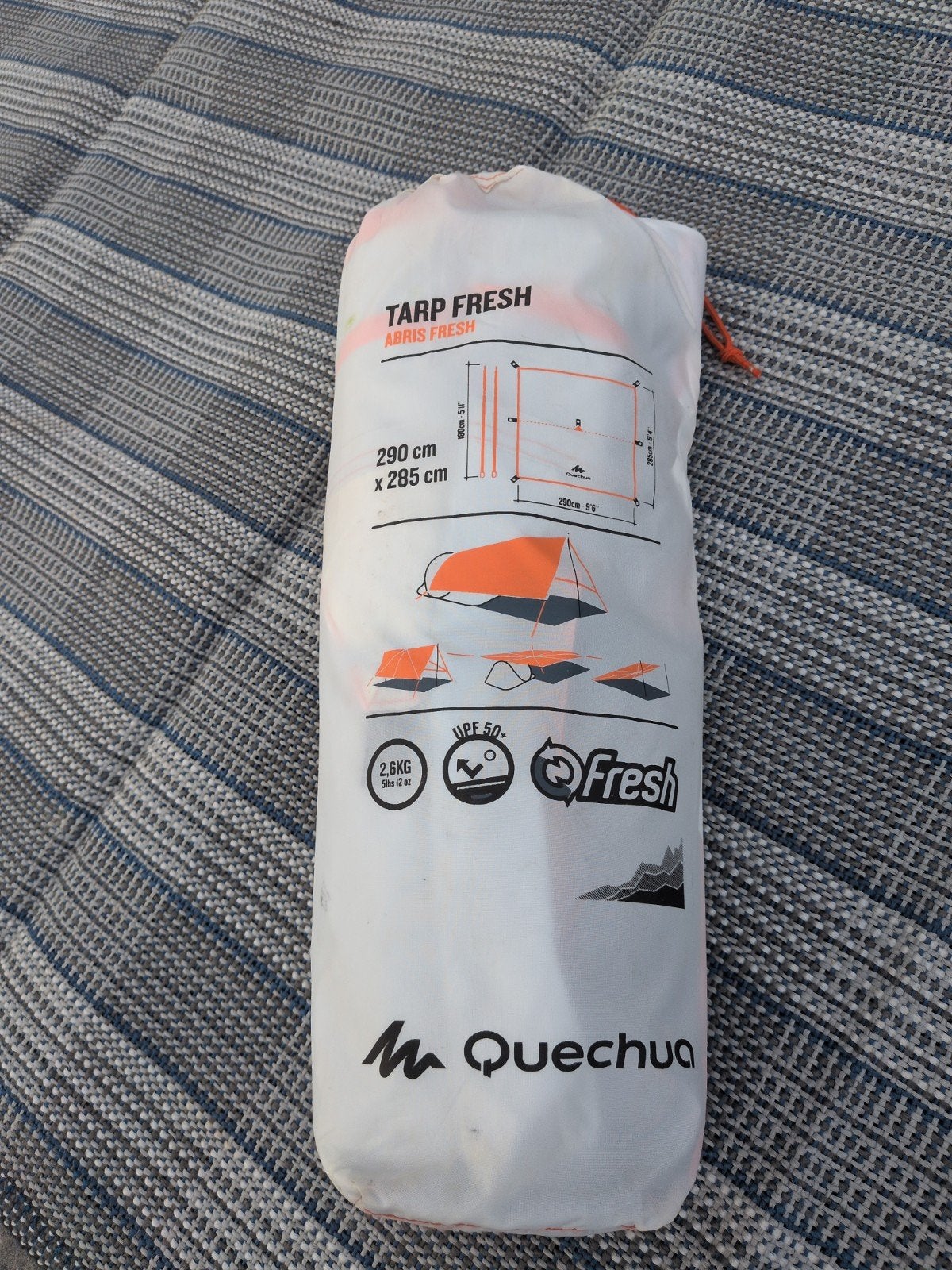 Quechua Tarp Fresh - 290x285 cm - UPF 50+, Ophalen of Verzenden, Zo goed als nieuw, Tot en met 2