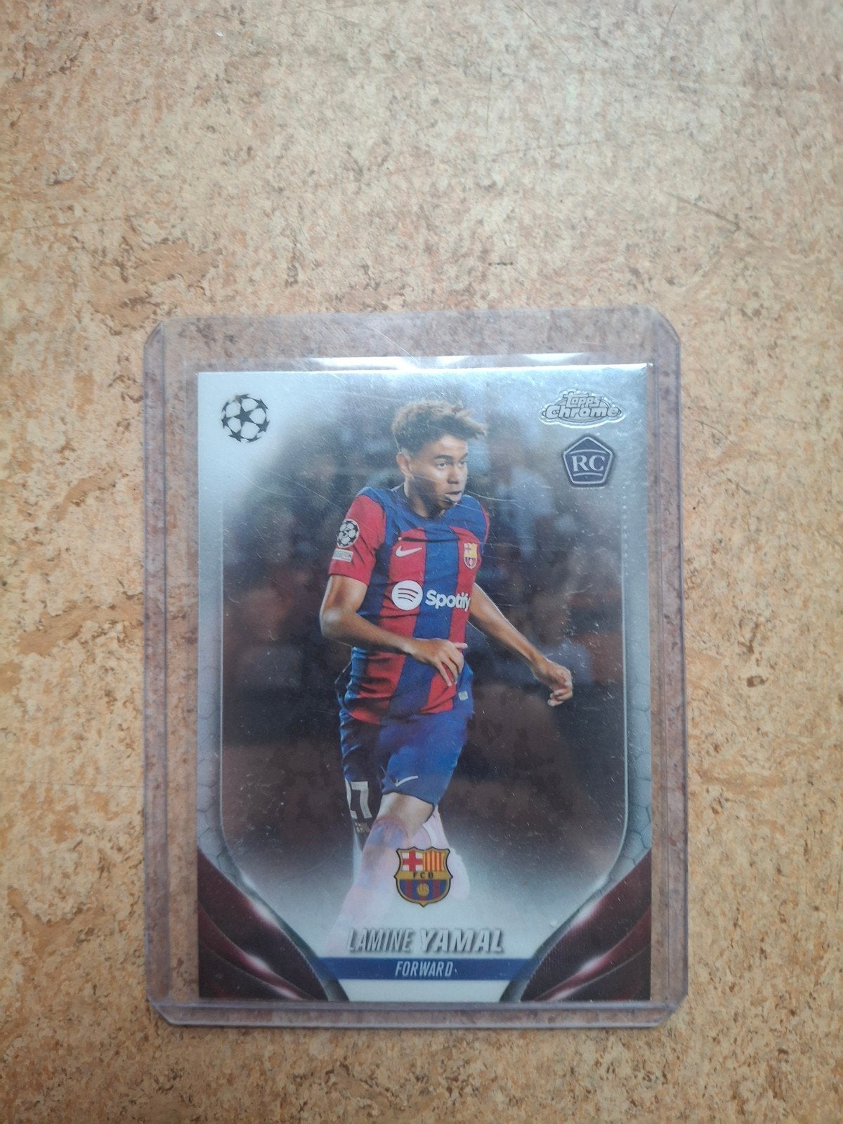 Lamine Yamal Topps Chrome RC, Ophalen, Zo goed als nieuw, Buitenlandse clubs, Spelerskaart