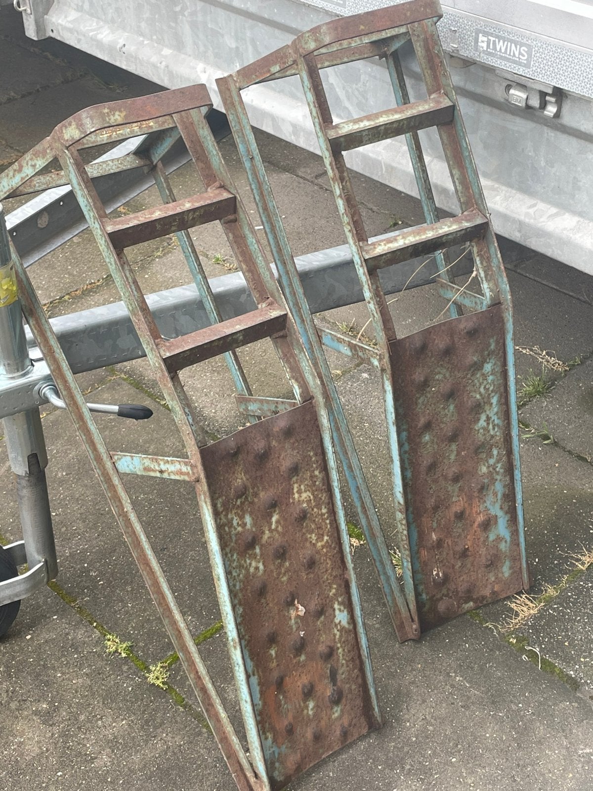 Oprij platen., Ophalen, Zo goed als nieuw, Hydraulisch, Garagekrik