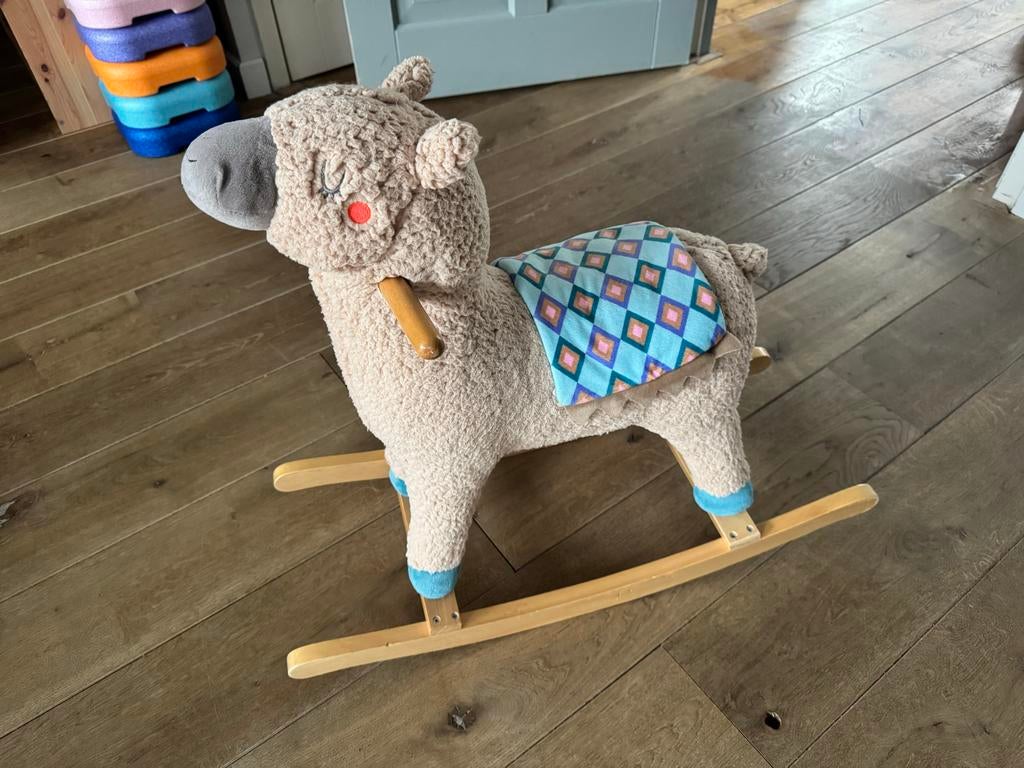 Hobbelpaard Alpaca Hema - Zacht en Wollig, Ophalen of Verzenden, Zo goed als nieuw, Jongen of Meisje
