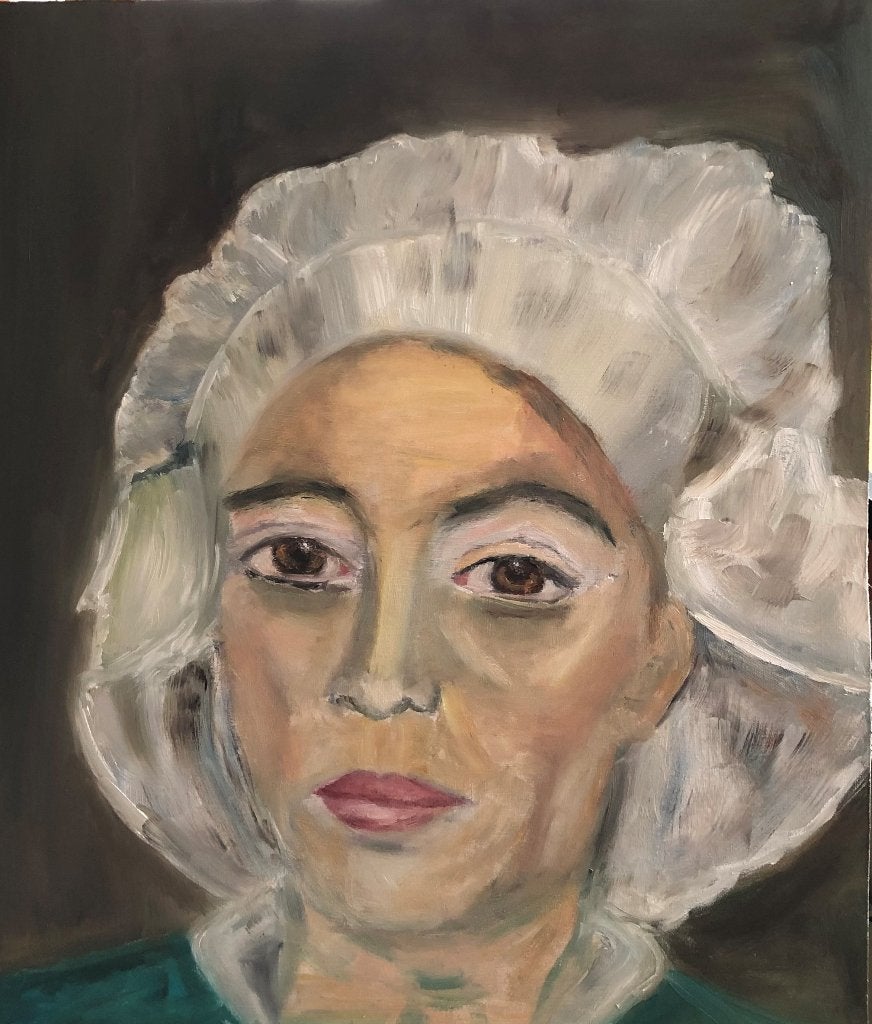 Hommage aan Van Gogh, portret 11, Antiek en Kunst, Kunst | Schilderijen | Klassiek, Paneel, Portret of Personen, Ophalen of Verzenden