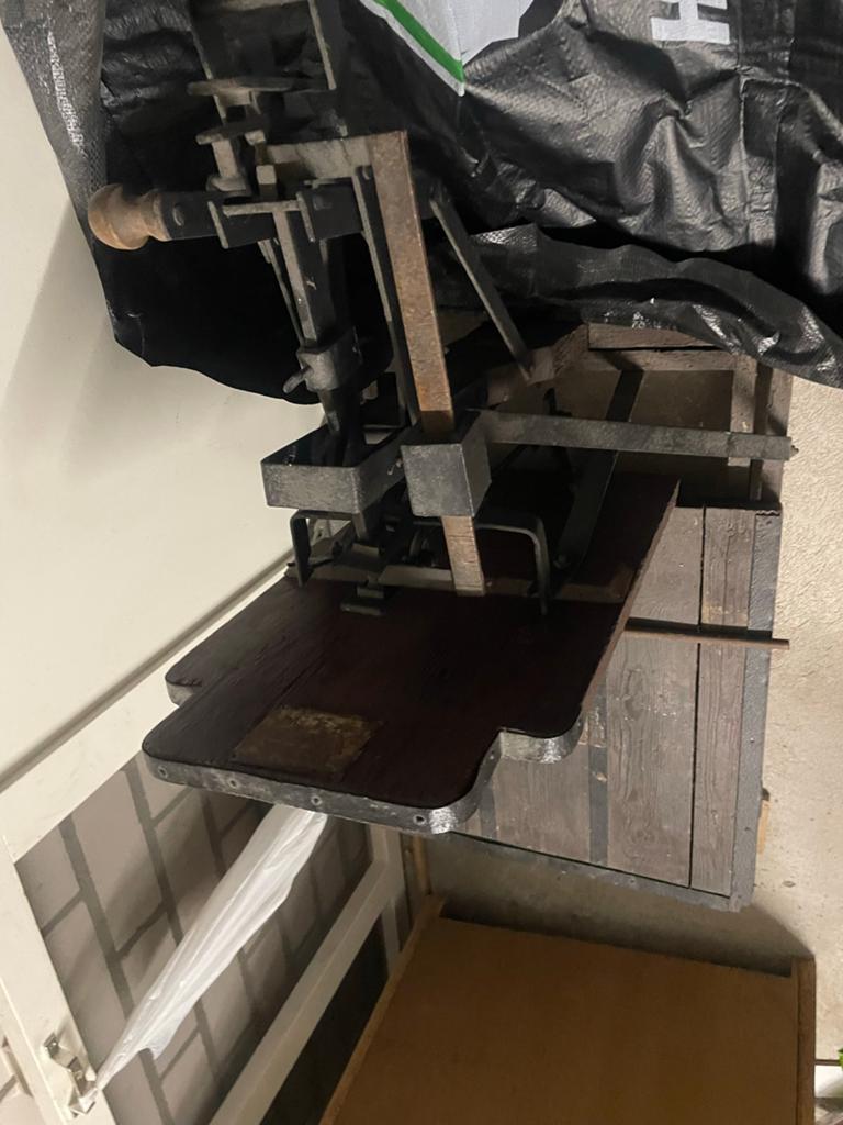 Antieke Bascule Weegschaal met Gewichten, Ophalen, Gebruikt, Vloerweegschaal, Minder dan 50 kg