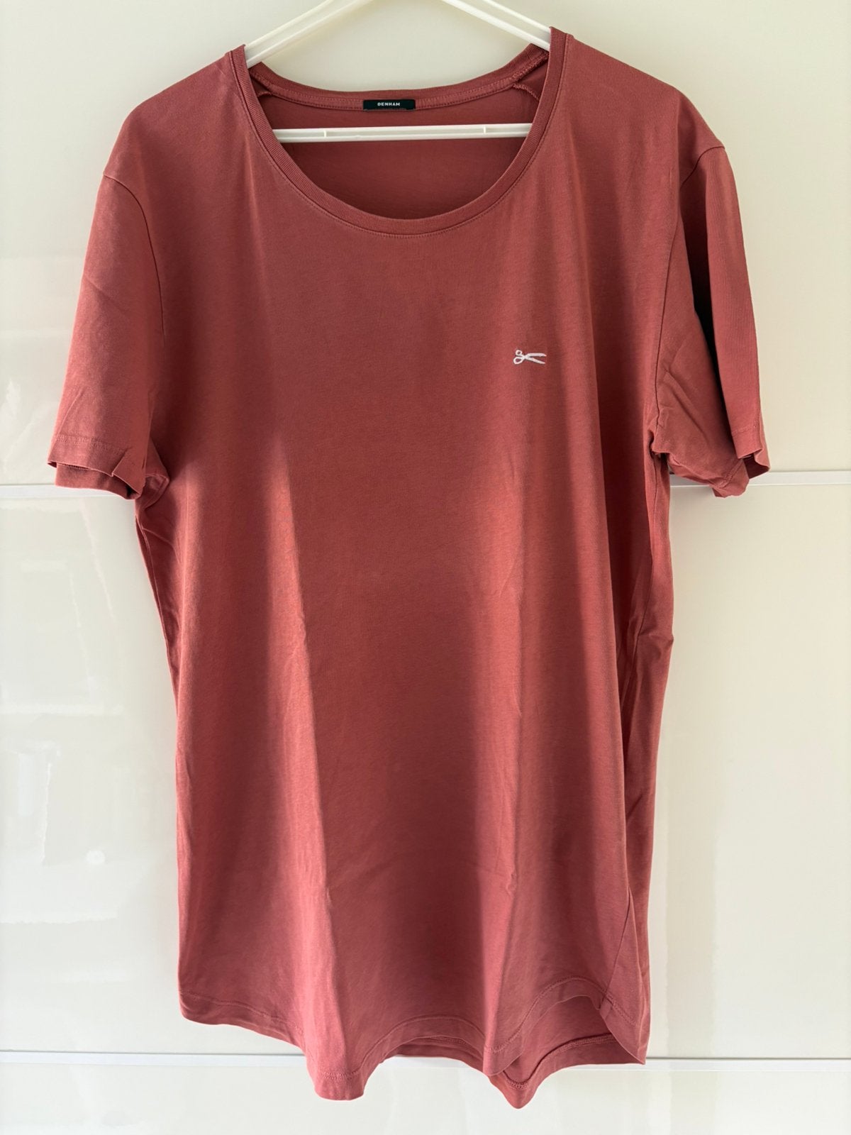 Denham shirt L, Ophalen of Verzenden, Zo goed als nieuw, Maat 52/54 (L), Roze