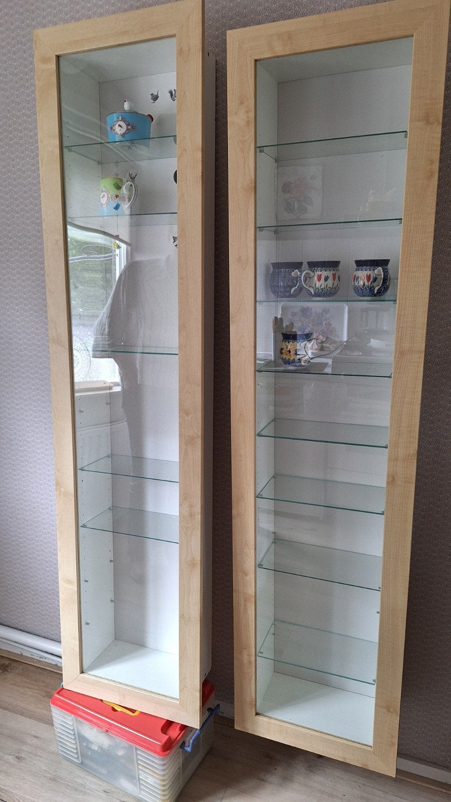 2 ikea berthy hangkast  vitrinekasten, Ophalen, 25 tot 50 cm, 50 tot 100 cm, Minder dan 100 cm