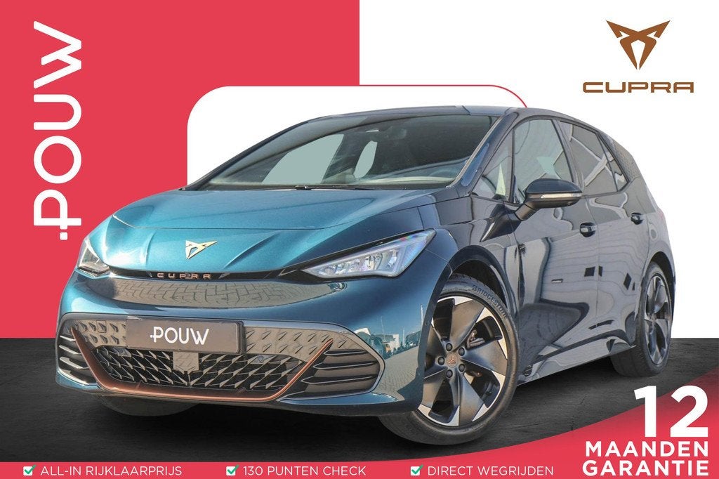 CUPRA Born 231pk Business 63 kWh | SoH 98% | Navigatie | App, Automaat, 12 maanden, Gebruikt, Zwart