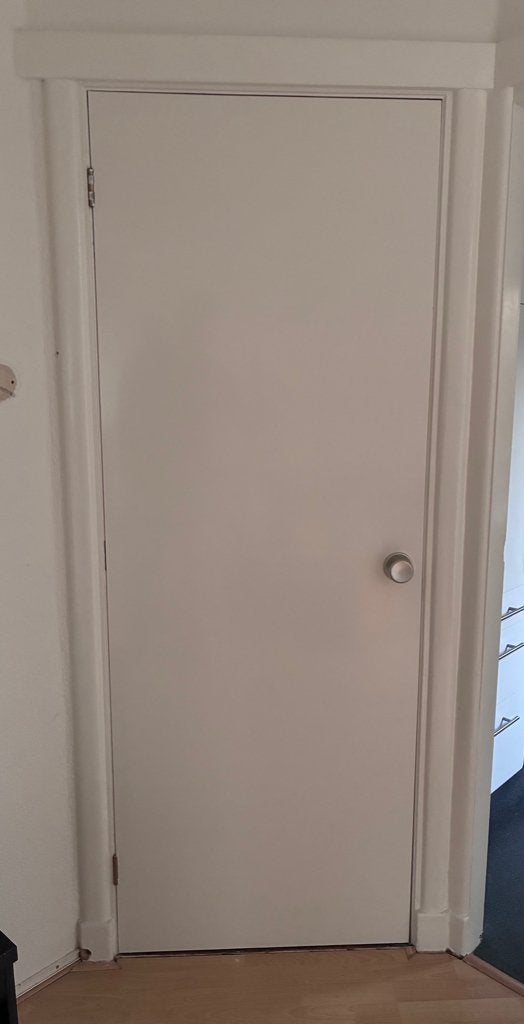 Witte kastdeur, Ophalen, Gebruikt, Binnendeur, 200 tot 215 cm