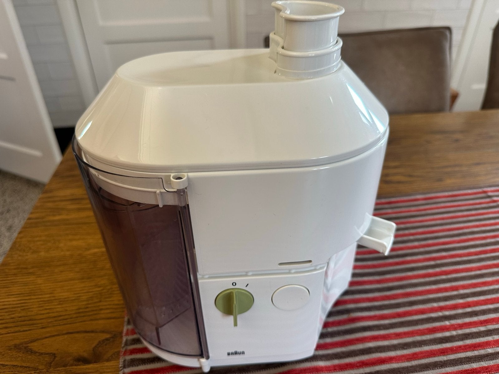 Braun Sapcentrifuge - Elektrisch en Gebruikt, Witgoed en Apparatuur, Juicers, Ophalen of Verzenden, Gebruikt, Elektrisch, Sapcentrifuge
