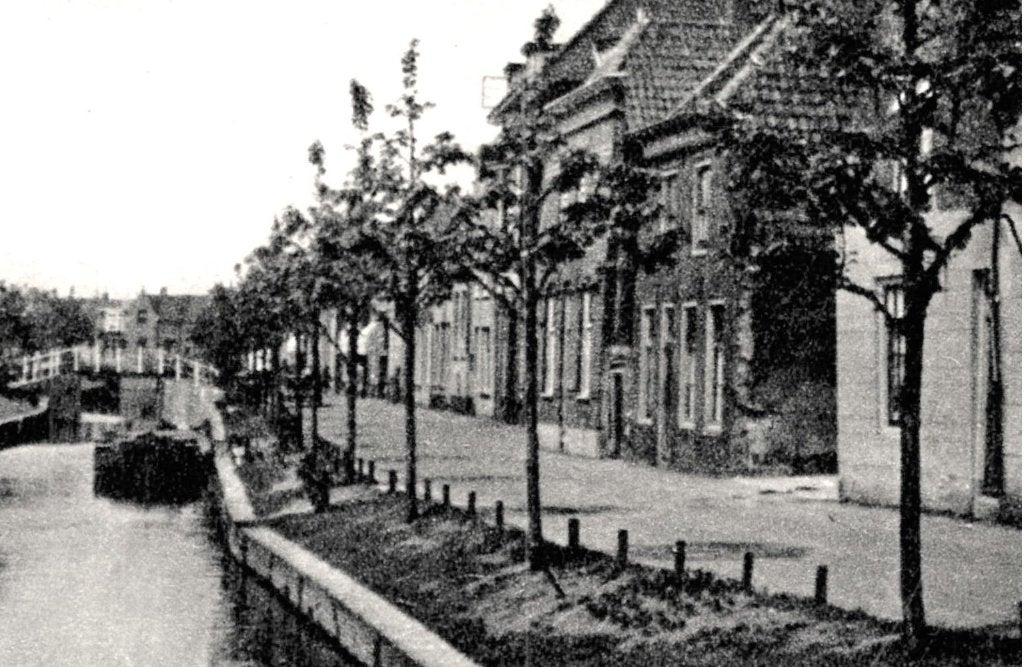 968183 Rijnsburg Vliet ZH 1950 zegel verwijderd, Ophalen of Verzenden, 1940 tot 1960, Gelopen, Zuid-Holland
