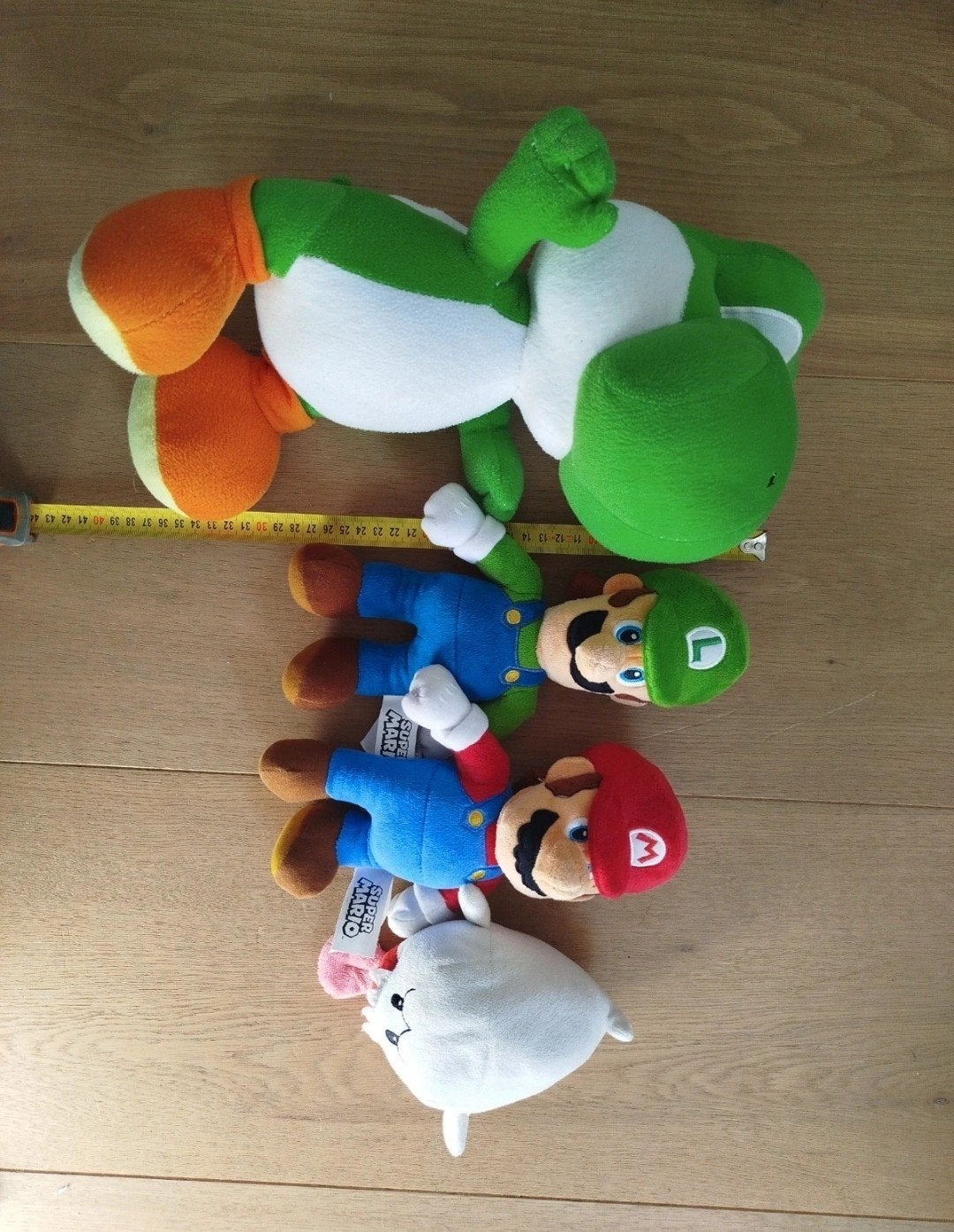 Super Mario knuffels: Yoshi, Luigi, Mario en Boo, Ophalen of Verzenden, Zo goed als nieuw