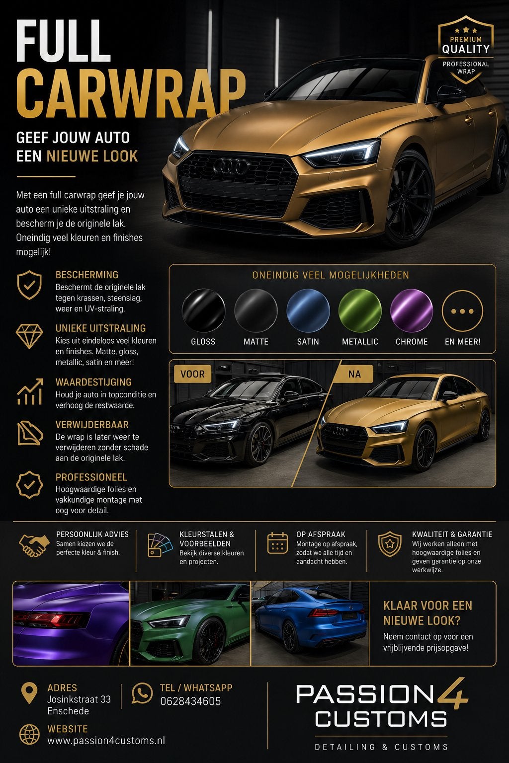 Wrap je auto in een andere kleur!, Auto diversen, Ophalen